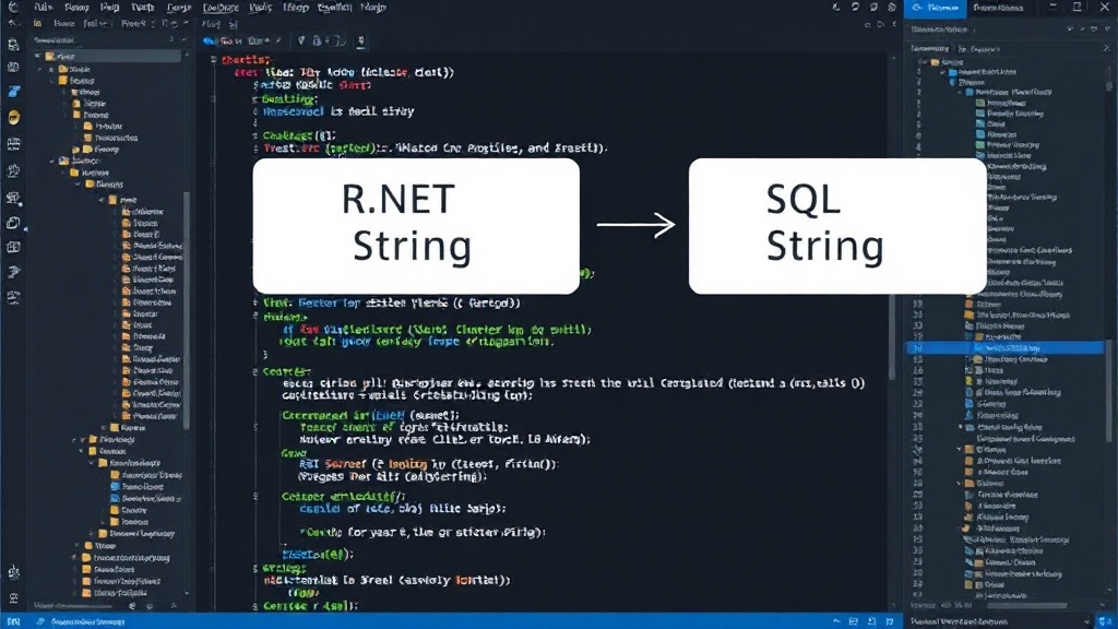 Diagram showing the type conversion gap between .NET string and SQL Server types