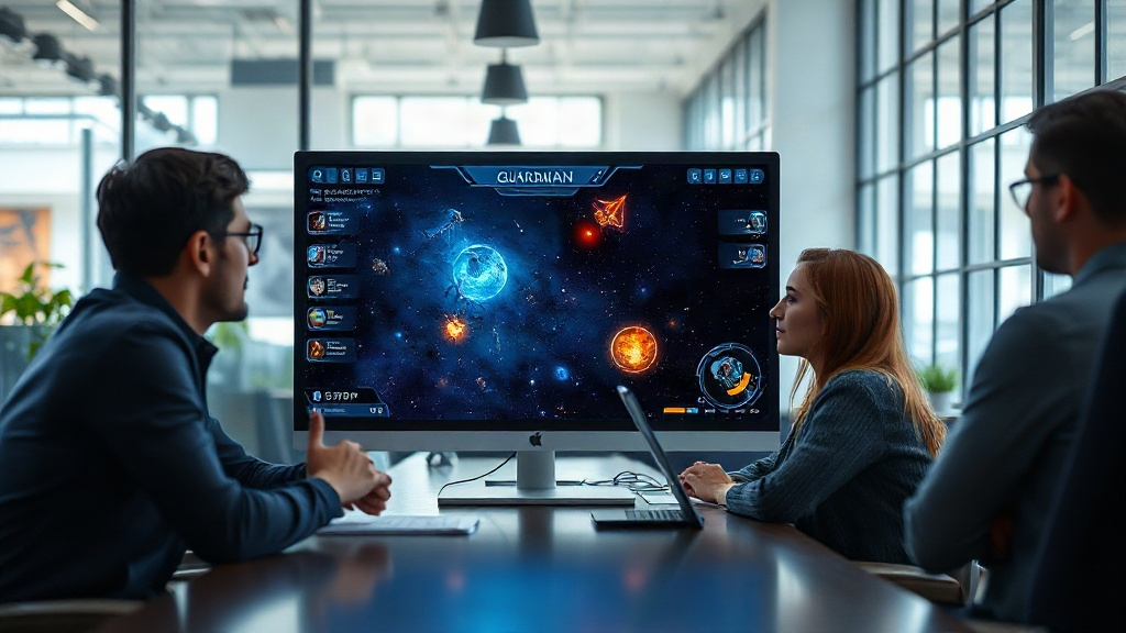 Screenshot of GUARDIAN: Galactic Battlefront browser game interface