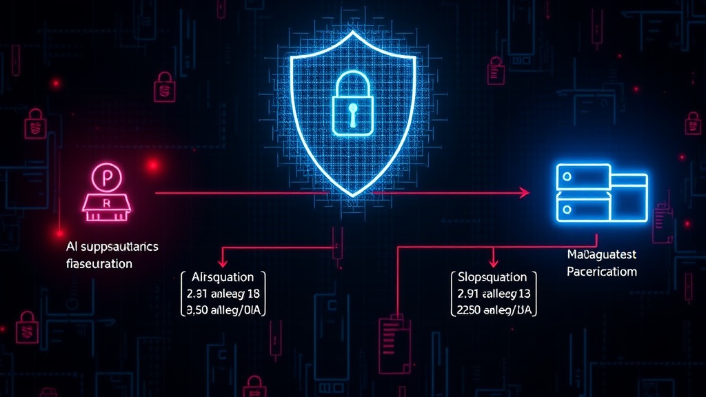 Diagram illustrating the slopsquatting attack chain from AI suggestion to malicious package execution