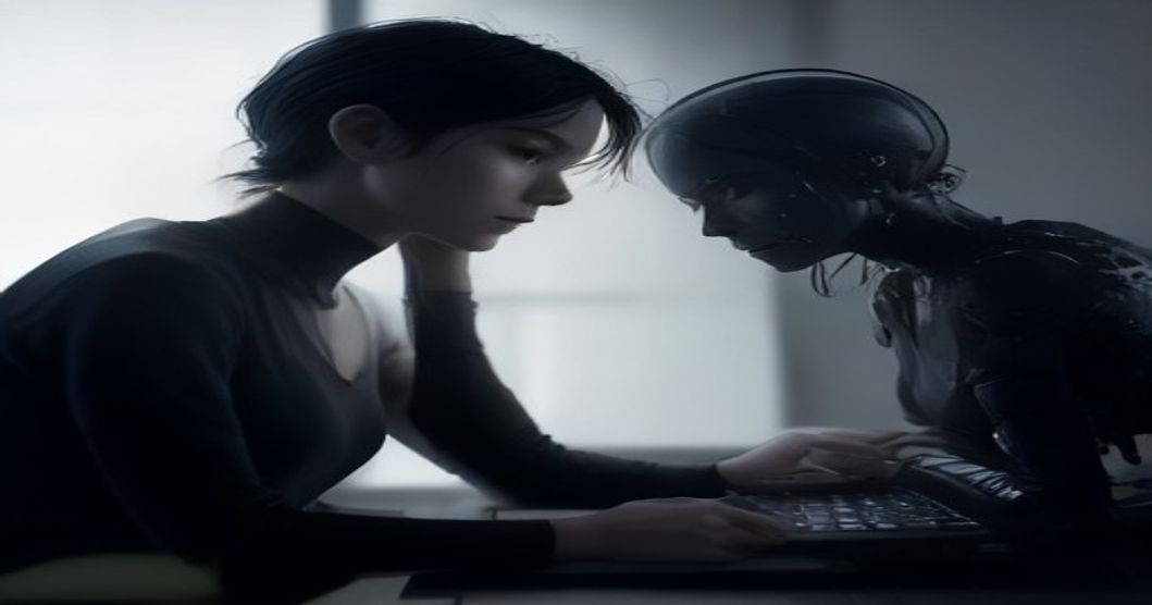 Developer interacting with an AI coding assistant, illustrating the iterative prompting process