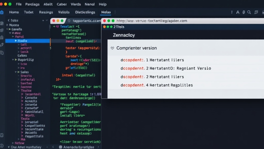 Comparison screen showing incorrect version numbers on npmx.dev