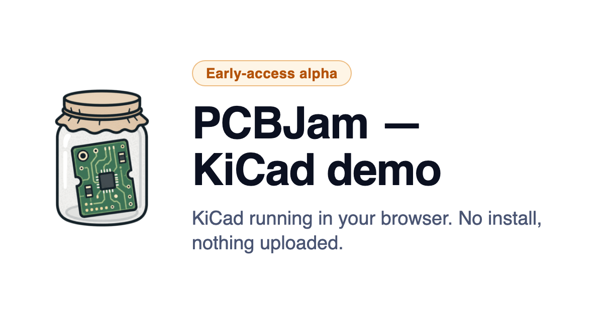 KiCad in the Browser: Full PCB Design Now Accessible Anywhere
