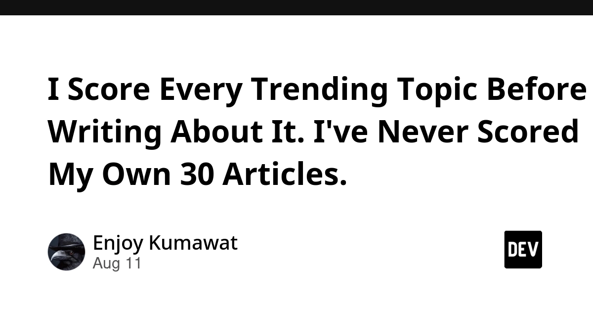 Author Scores Content Trends, Rejects Own Ideas 114 Times