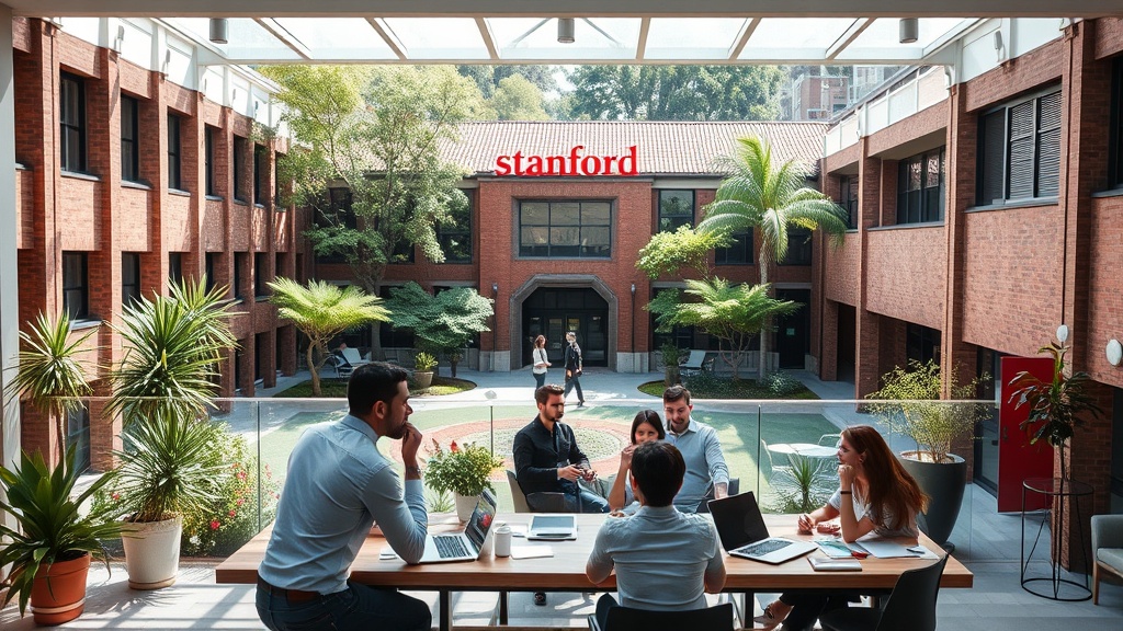 Stanford University campus, representing the source of the research on AI and jobs.