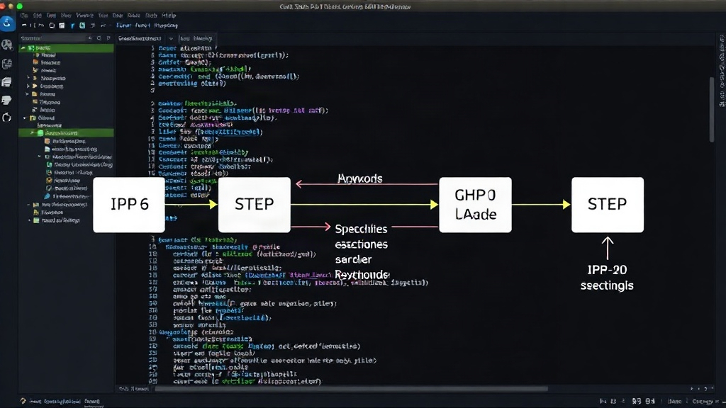Diagram illustrating the multi-step handshake process in IPv6 connections