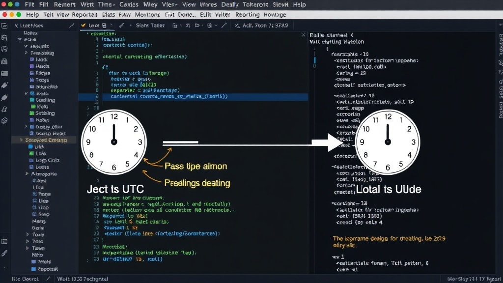 Diagram illustrating UTC to local timezone conversion for daily reporting boundaries.
