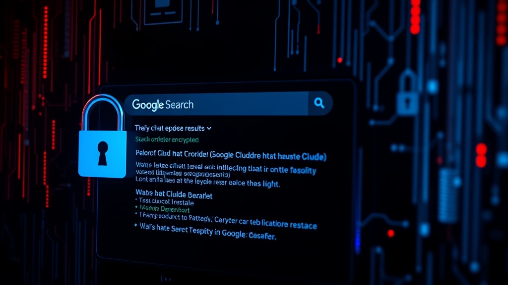 Screenshot of a Google search results page showing a potentially private Claude chat.