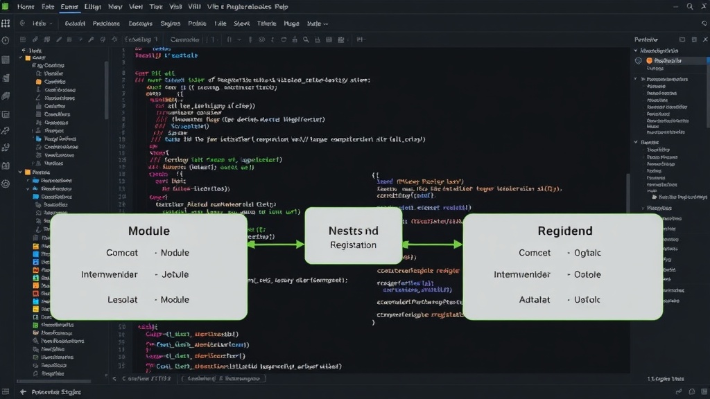 Diagram illustrating NestJS module and provider registration flow