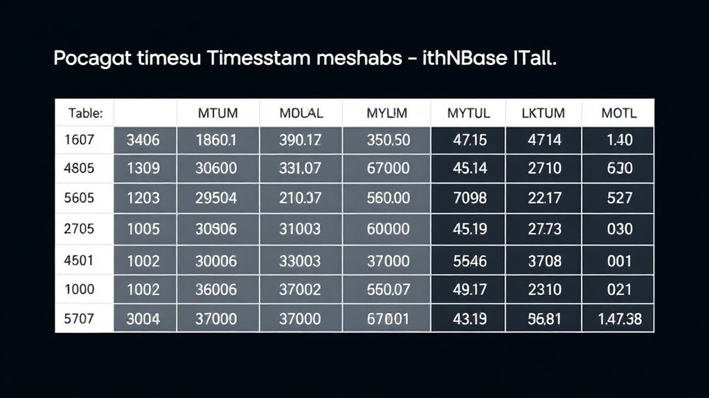 Comparison table showing NocoBase timestamp behavior with PostgreSQL and MySQL