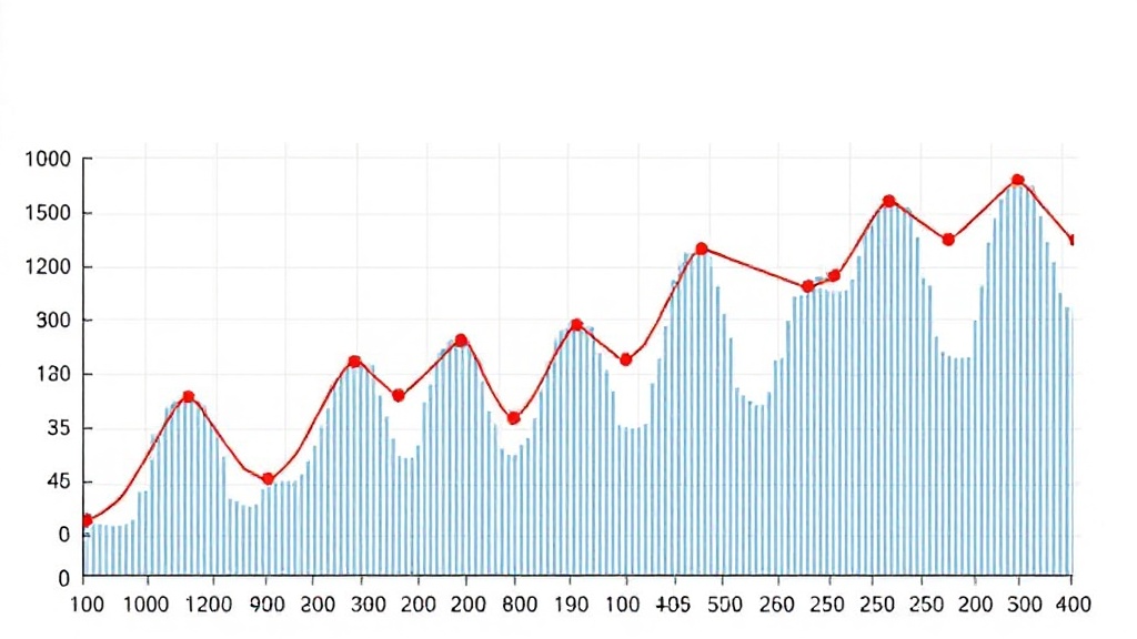 A visual representation of price changes over time showing infrequent, discrete jumps.