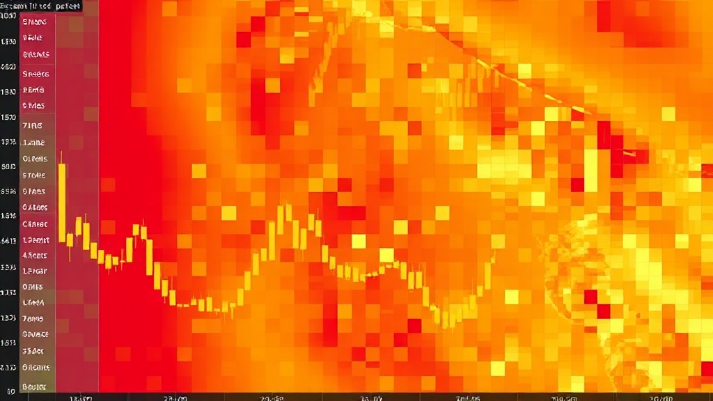 A heat map showing real-time price fluctuations across various e-commerce product categories.