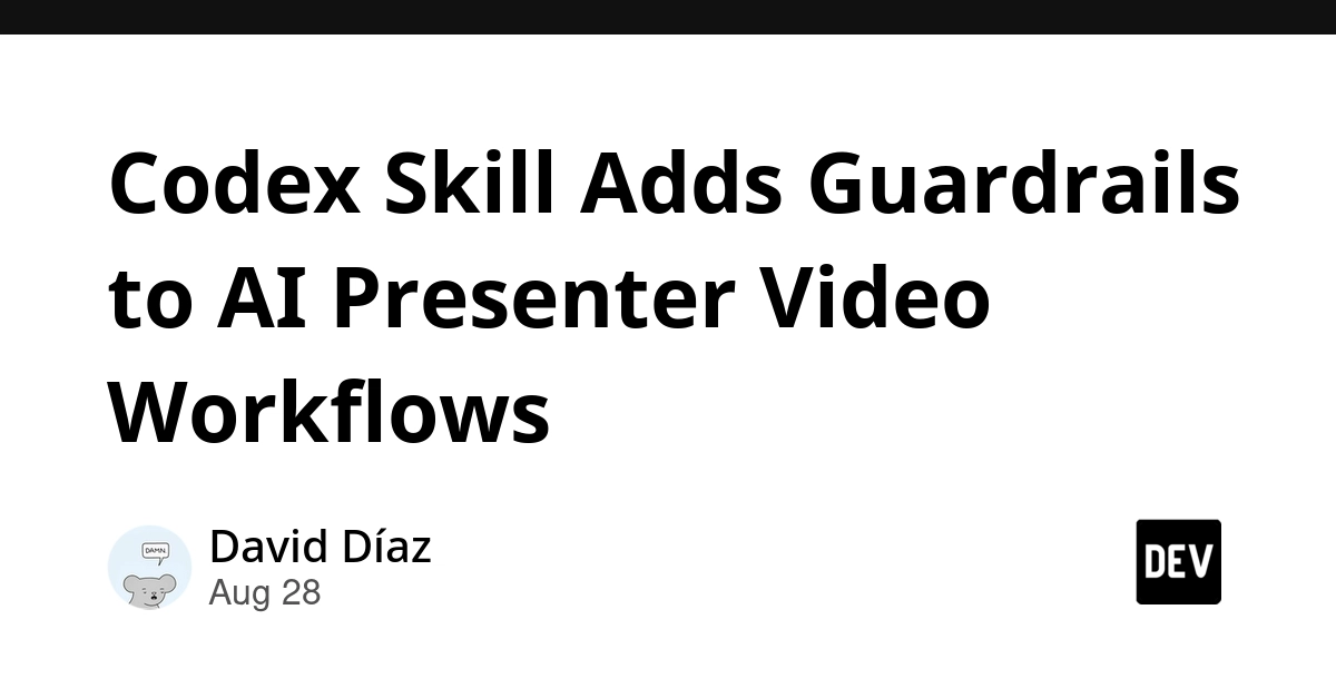 Codex Skill Offers Flexible AI Video Presenter Workflow
