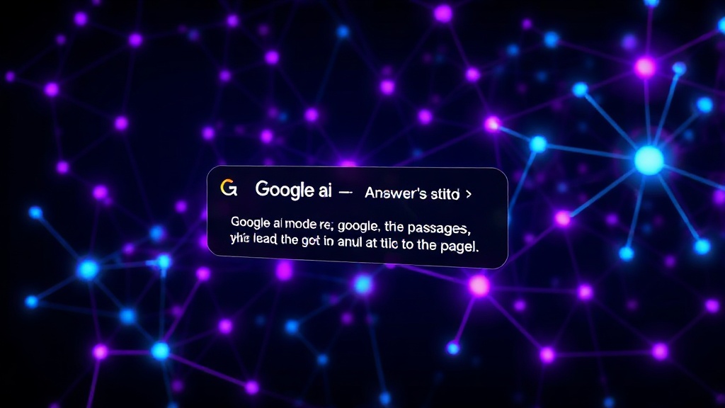 Illustration showing a Google AI answer with highlighted text and a direct link to a specific passage on a webpage.