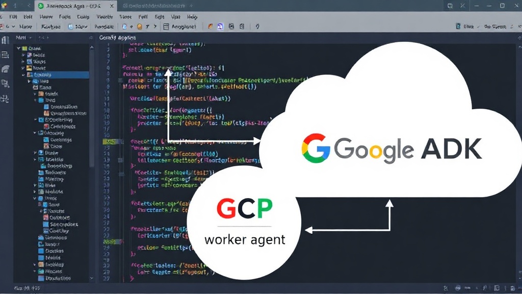 Diagram illustrating the flow between AWS Bedrock master agent and GCP ADK worker agent