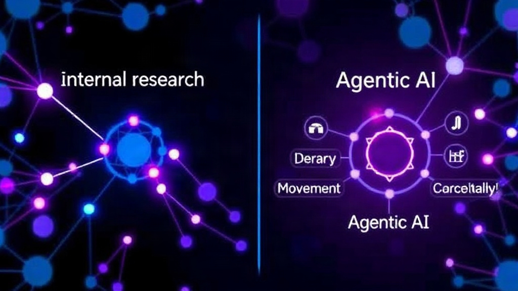 Diagram comparing LLM internal research focuses versus agentic AI system components