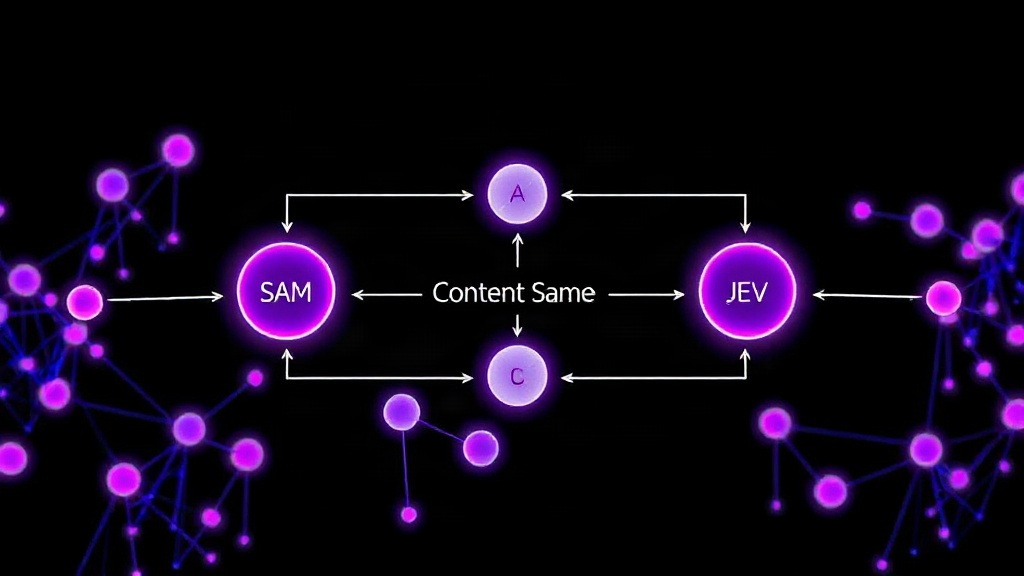 Diagram illustrating the SAM 3 content generation and Jev value assessment flow