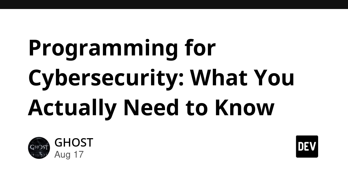 Cybersecurity's Programming Imperative: Beyond Tools to Code