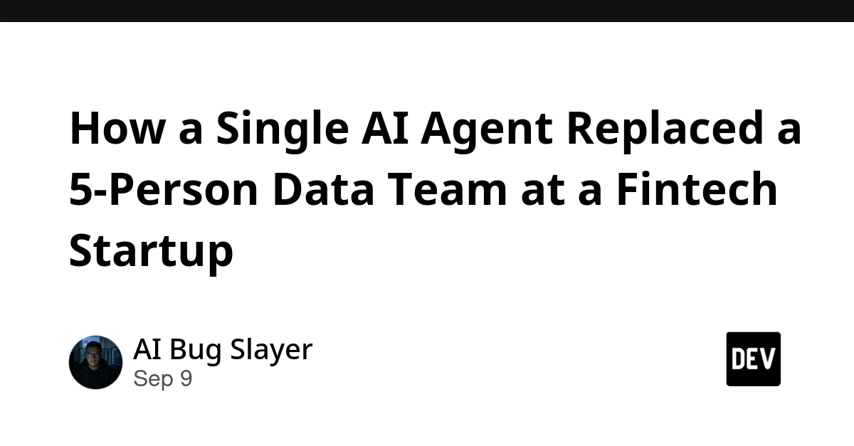 AI Agent Replaces 5-Person Fintech Data Team: A Real-World Case Study