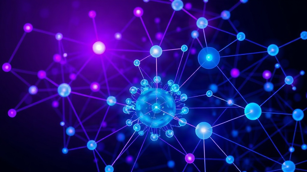 Conceptual illustration of AI processing societal data to generate coordination directives.