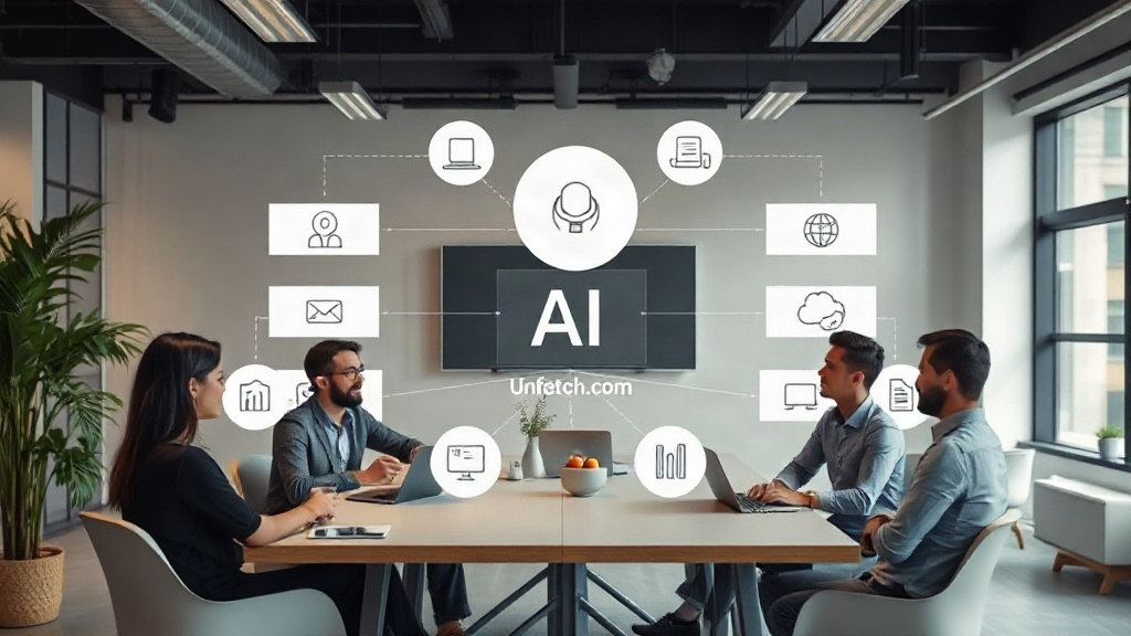 Conceptual diagram showing AI models connecting to ad platforms for automated campaign management