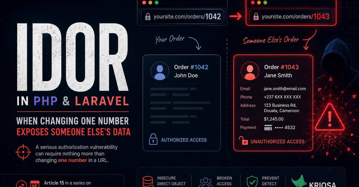 IDOR Vulnerability in PHP/Laravel Exposes User Data by Altering IDs