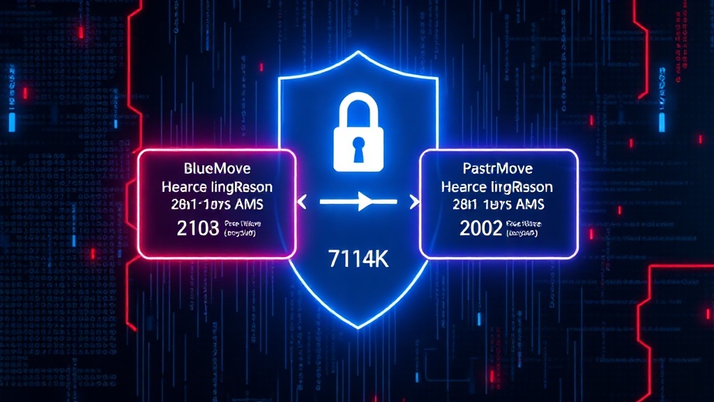 Diagram illustrating the two versions of the BlueMove AMM contract and their interaction