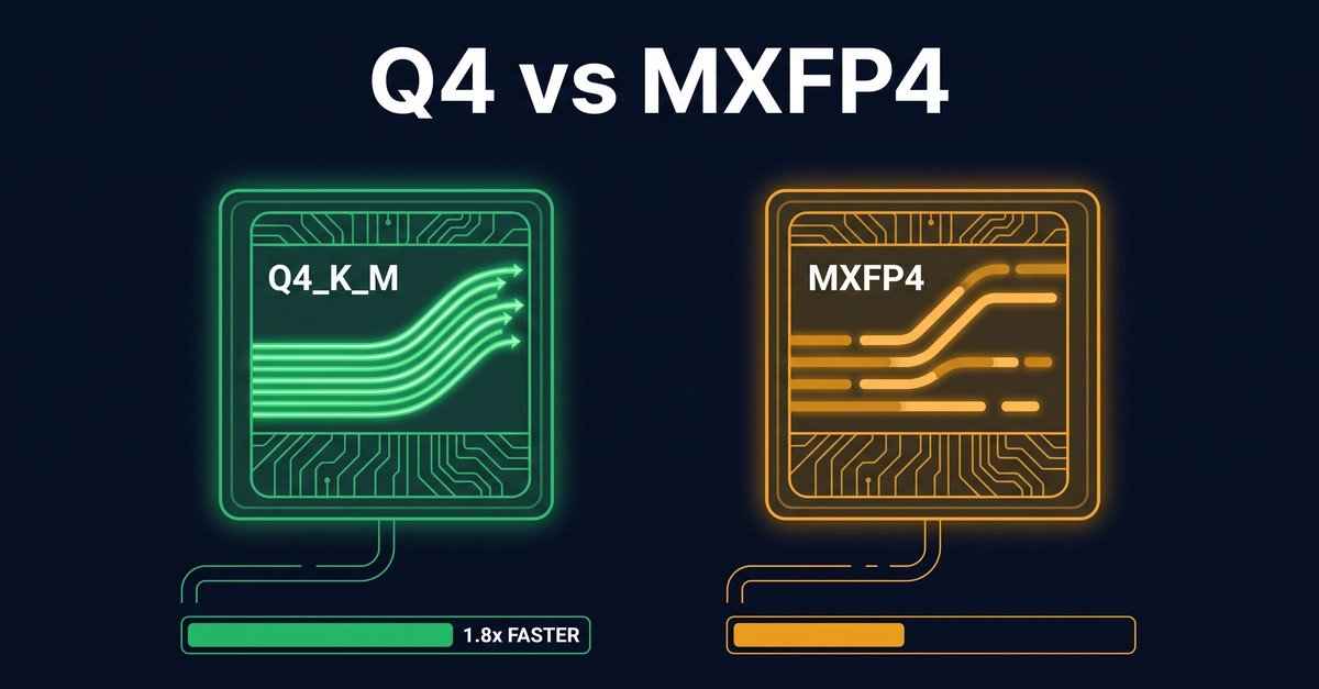 New MXFP4 LLM Format Loses to Older Q4_K_M in Speed Tests