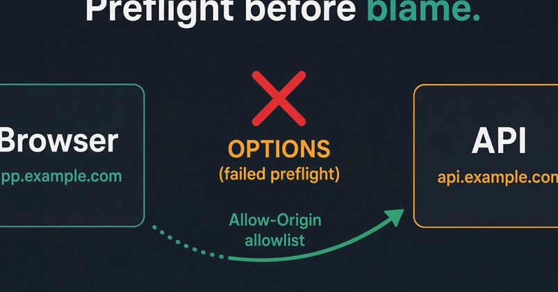 CORS Errors: Preflight Failures, Not SDK Bugs