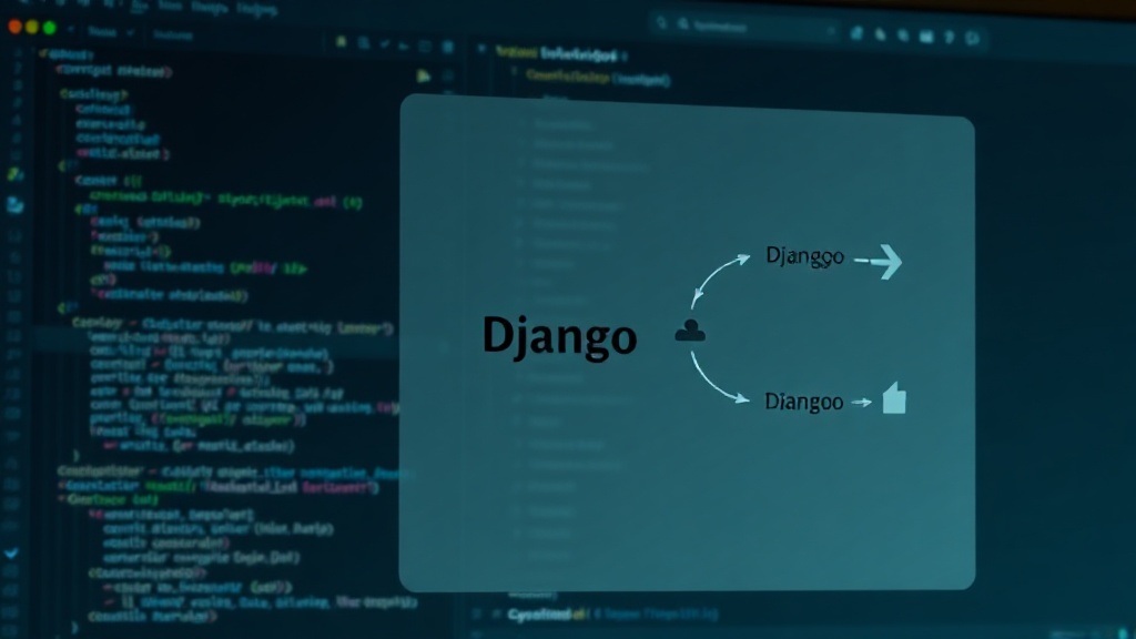 Diagram illustrating Django's role as the core backend for data management.