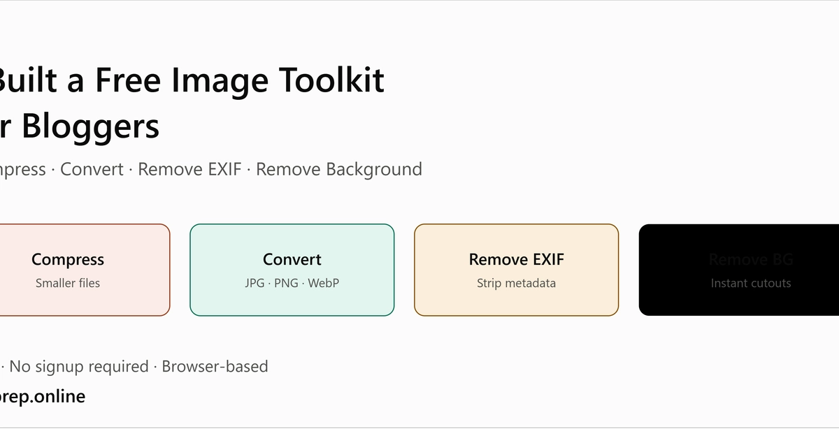 PixPrep: Free Browser Image Toolkit for Bloggers Launches