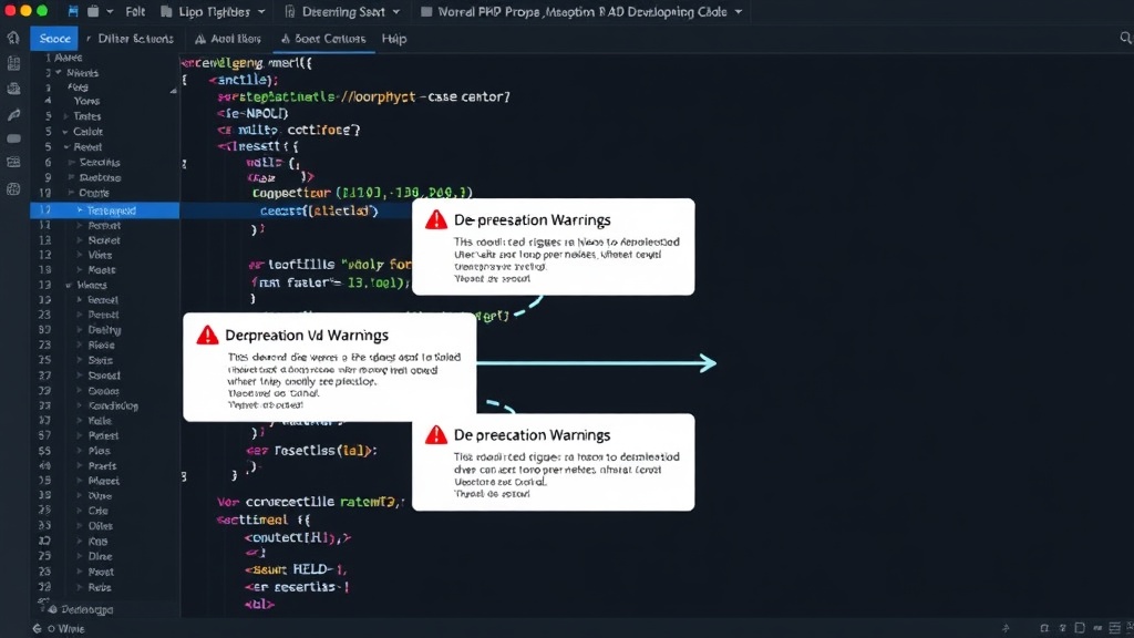 Diagram illustrating PHP deprecation warnings corrupting WP-CLI JSON output