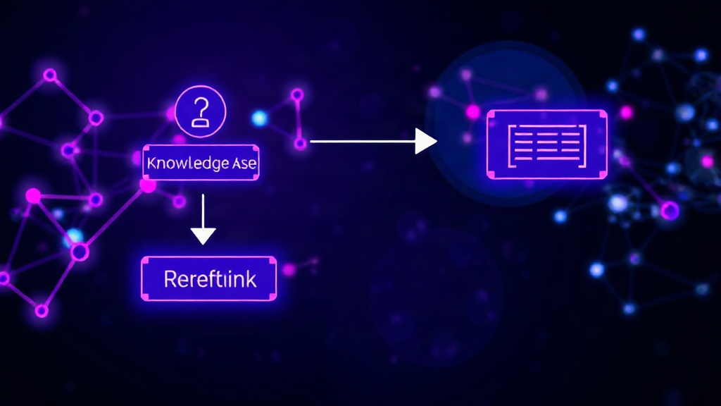 Diagram illustrating the flow of an AI agent querying a knowledge base before responding