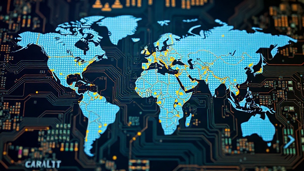 Map showing global distribution of AI data centers and their proximity to water sources.