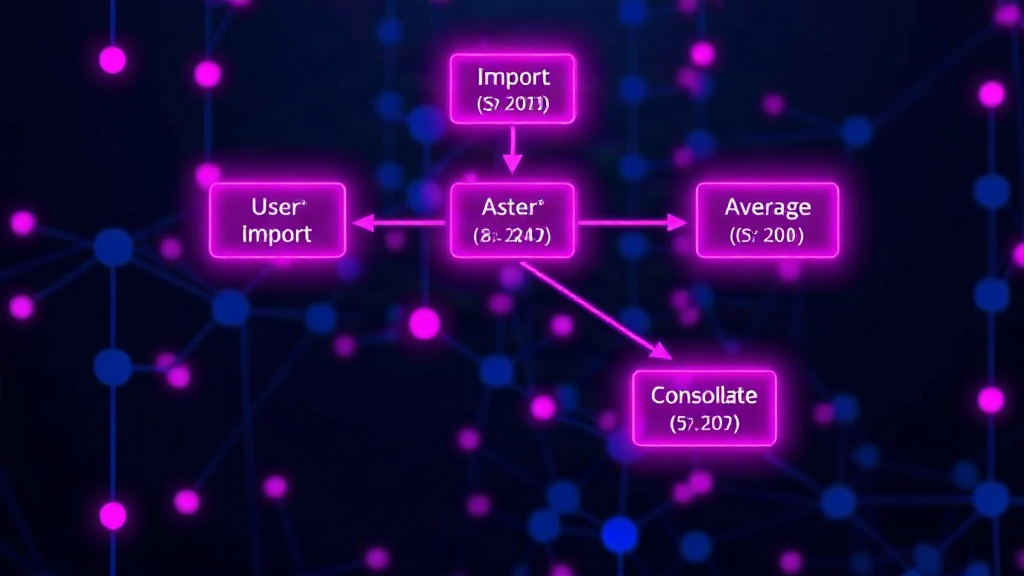 User workflow diagram showing data import, averaging, and consolidation steps.