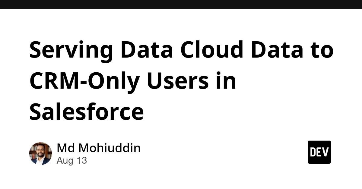 Salesforce Data Cloud Data for CRM-Only Users: An Apex and LWC Solution