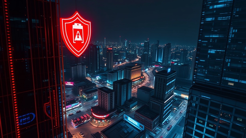 AI agent's view from a Bangkok high-rise overlooking urban logistics and neon lights
