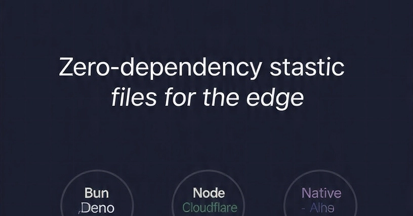 Sirv Rewritten for Edge Runtimes with New Plugin System