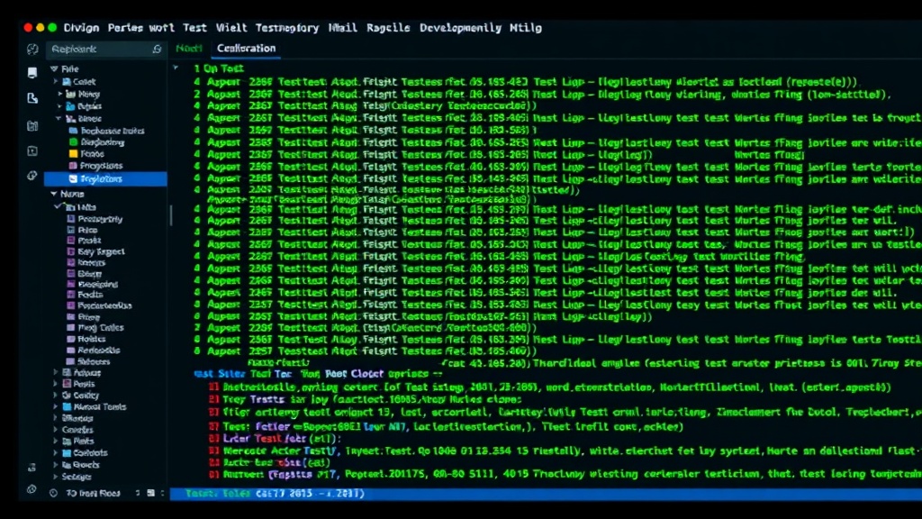 Developer's local machine showing a green test suite before deployment