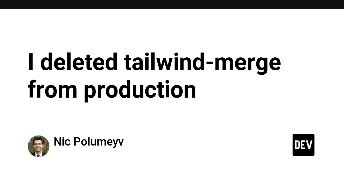 Dev Deletes Tailwind Merge After Custom Utility Vanishes Silently