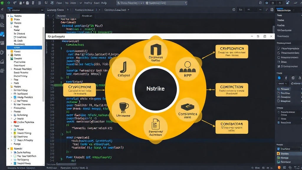Nstrike project overview diagram showing core components like cryptography, VM, consensus, and RPC