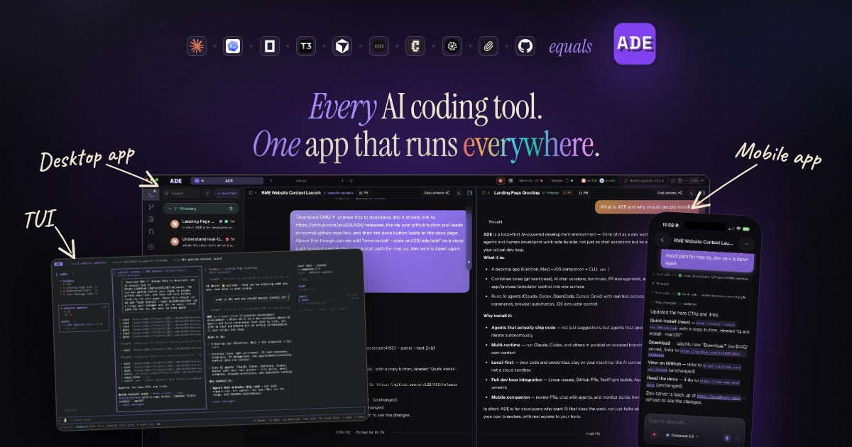ADE: Unified Platform for AI Coding Agents Launched