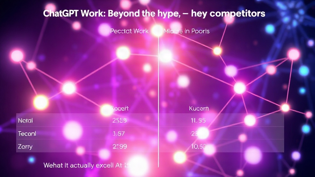 Comparison chart showing ChatGPT Work's performance metrics against key competitors.