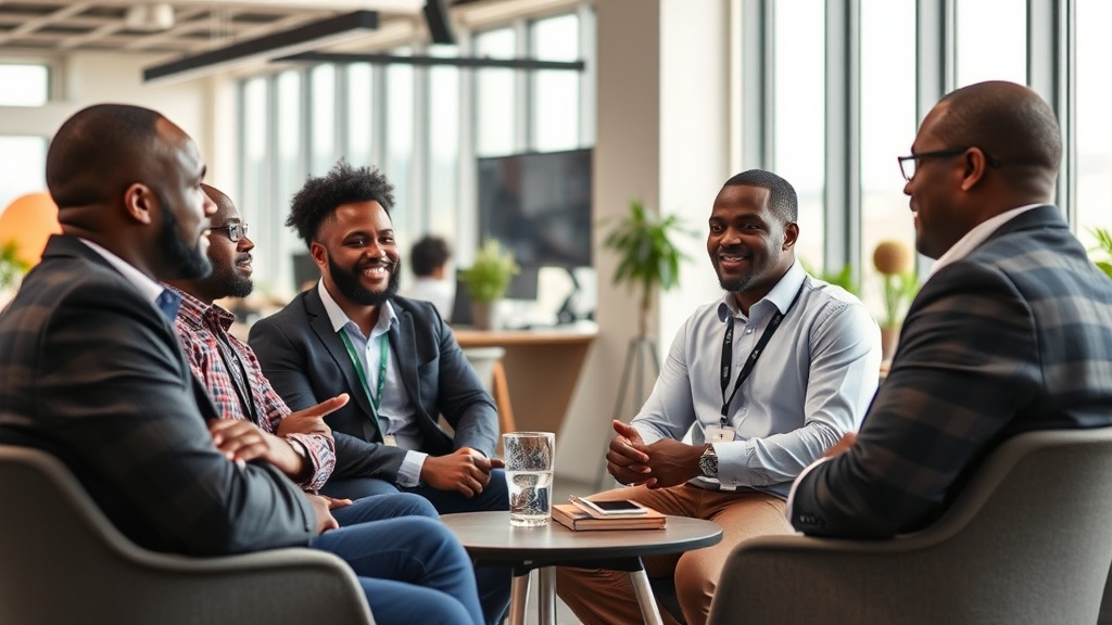 African tech founders and investors in candid discussion at an industry conference