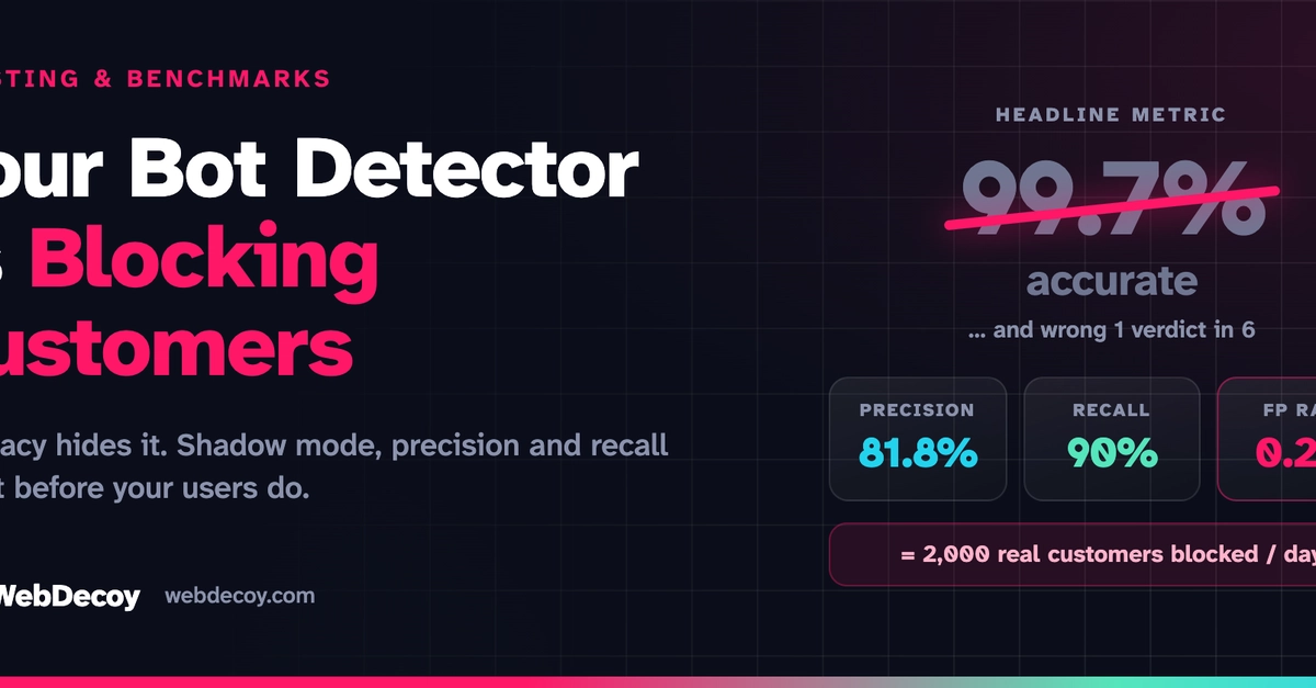 Bot Detection Accuracy: Why False Positives Are the Real Threat
