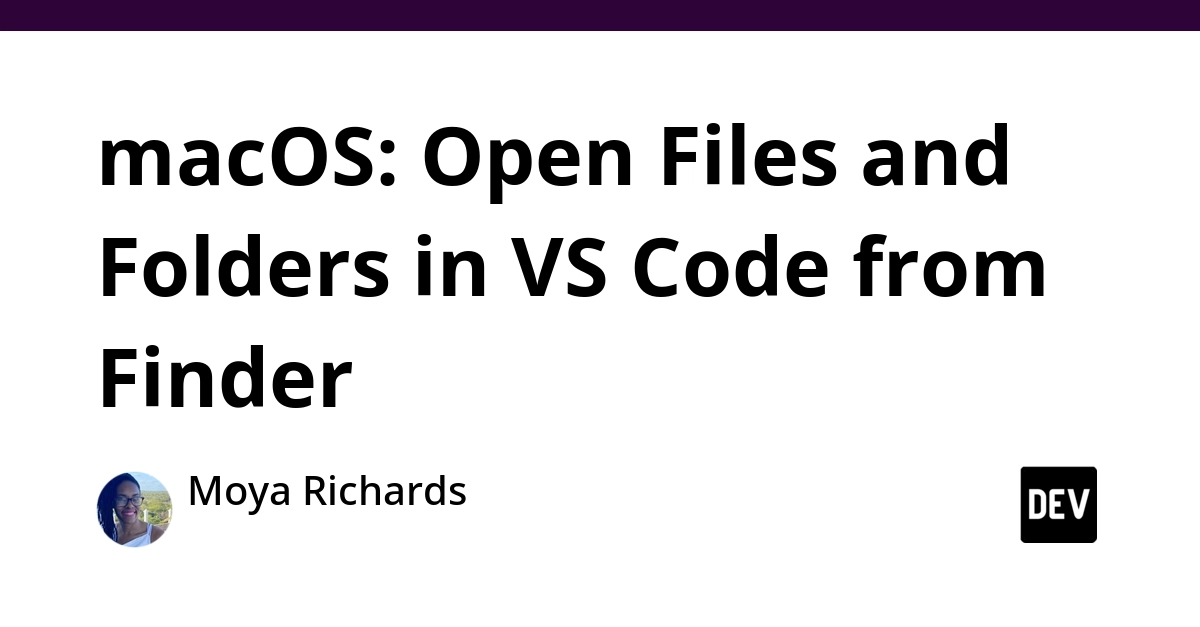 macOS Finder: Add 'Open in VS Code' Quick Action