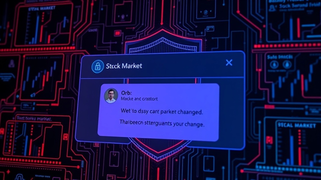 Screenshot of Orb's user interface showing a notification about stock market changes.