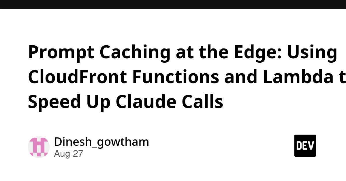 Edge Caching Slashes Claude API Latency to Milliseconds