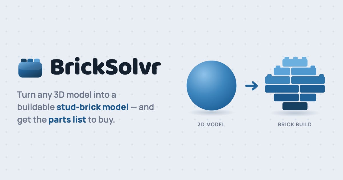 BrickSolvr Converts 3D Models to Buildable Brick Creations