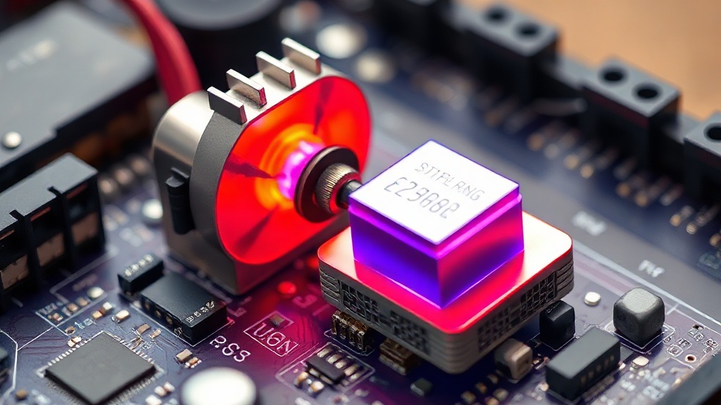 Miniature Stirling engine with hot and cold plates powering the ESP32-C3 system